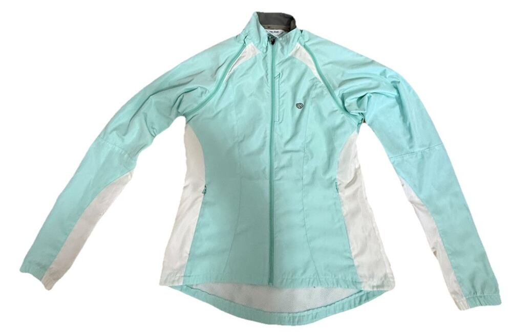 PEARL IZUMI Women’s Cycling Sea Green Light Weight Running Rain Jacket Small